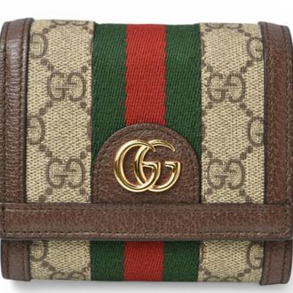 Gucci Beige Brown Gg Supreme Wallet (Bi-Fold) (Pre-Owned)