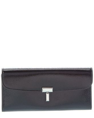 Toteme T-Lock Leather Continental Wallet
