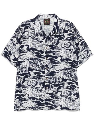 Mauna Kea printed shirt - men - Viscose - S - Blue