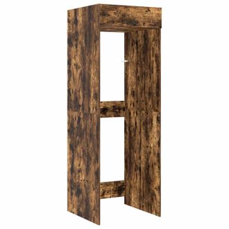 vidaXL Armario Para Lavadora Roble Ahumado 67,5 X 68 X 200 Cm Vidaxl