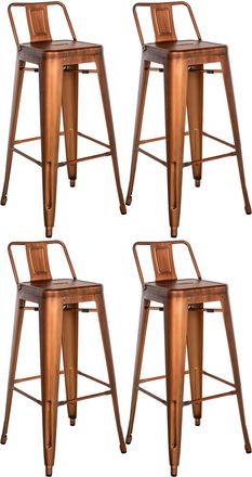 Clp Clp - Set De 4 Taburetes Mason Met&aacute;licos Cobre
