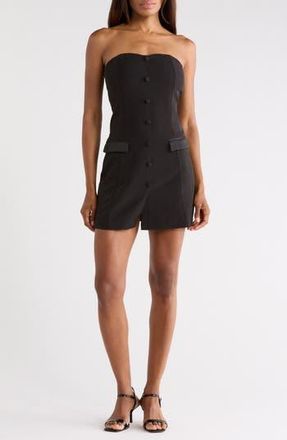 Lulus Beatrice Strapless Blazer Dress in Black at Nordstrom Rack, Size X-Small