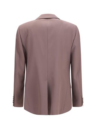 Dolce & Gabbana Single-Breasted Wool Poplin Blazer - Brown