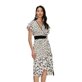 Diane Von F&uuml;rstenberg Kleedjes, Dames, Veelkleurig, S, Violla Wrap Dress
