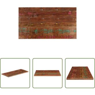vidaXL vidaXL Tavolo in legno di recupero - Piano Tavolo 100x60x1,5 cm Rettangolare in Massello di Recupero