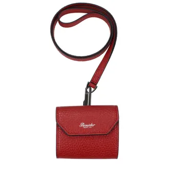 Pineider Cadeauidee Airpods Houder Heren Leer Rood