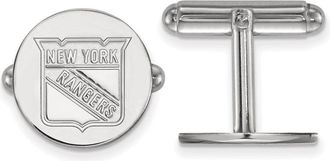 Diamond2Deal Sterling Silver Rhodium-plated Fancy Cuff Links