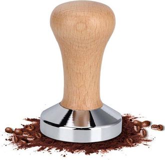 OEM Prensador De Caf&eacute; Espresso De 58 Mm, Prensador De Caf&eacute; De Acero Inoxidable Con Base Plana Para Prensar Granos De Caf&eacute;