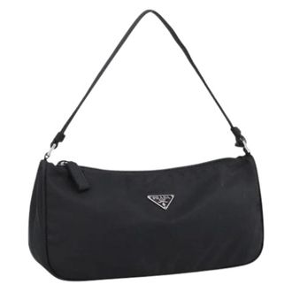 Prada Pre-owned Nylon Accessory Pouch - Dames - Pre-owned - Zwart - Maat: ONE Size Nylon