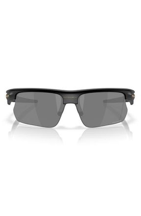 Oakley Bisphera 68mm Prizm Gradient Oversize Rectangular Sunglasses in Matte Black /Prizm Black at Nordstrom