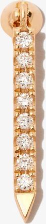 Maria Tash 18K Yellow Gold Eternity Bar Diamond Earring - Womens - Diamond/18kt Yellow Gold