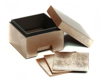 Posh Trading Company Coastbox Silver Leaf - Taupe | Size: 8 Pack