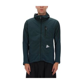 And Wander Alpha Direct F/Z Hoodie - Heren - Sport - Groen - Maat: M Fleece