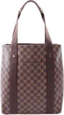 Louis Vuitton Pre-owned Cabas Beaubourg Damier Tote Bag - Dames - Vintage Shopper - Bruin - ONE Size - Leer - Vintage