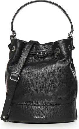 Zanellato Tassen, Dames, Zwart, ONE Size, Katoen, Mond&agrave; Small Bag