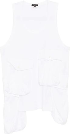 Comme Des Garçons Gilet con tasche - Bianco