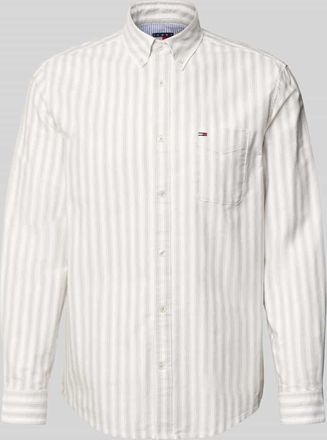 Tommy Jeans Regular Fit Freizeithemd aus reiner Baumwolle in Hellgrau, Gr&ouml;&szlig;e XXL