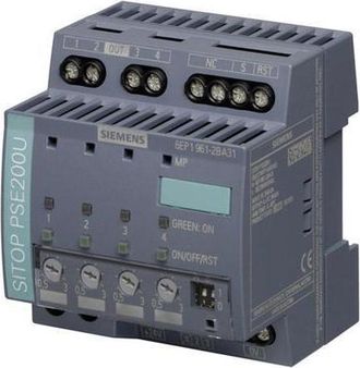 SIEMENS M&oacute;dulo De Selectividad Sitop Pse200u, Dc 24 V/4 X 0,5... 3 A Con Se&ntilde;alizaci&oacute;n De Canal Individual, 6ep19612ba31