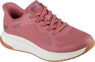 Skechers Slip-On Sneaker SKECHERS BOBS SQUAD 4, Damen, Gr. 35, rosa, Mesh, Synthetik, Schuhe Slip-On Sneaker, Slipper, Freizeitschuh, Halbschuh mit Memory Foam