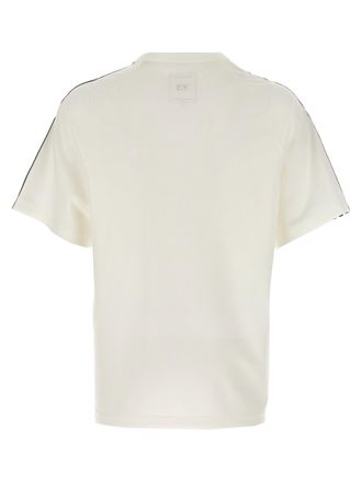 Yohji Yamamoto Three-Stripe Contrast T-Shirt - Cream