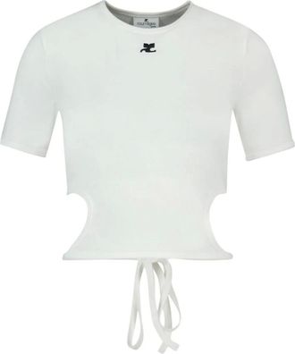 Courr&egrave;ges Mujer, Camisetas, Blanco, Talla: M