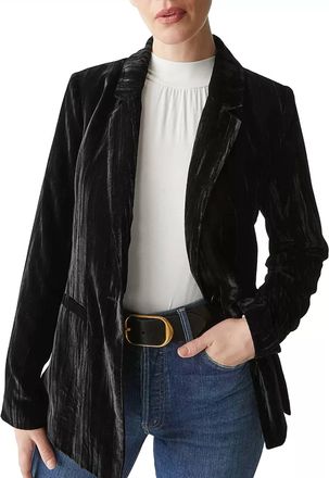Michael Stars Darby Longline Blazer In Black