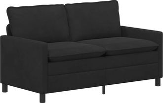 vidaXL Sof&aacute; Negro 156 X 81 X 87,5 Cm Terciopelo Vidaxl