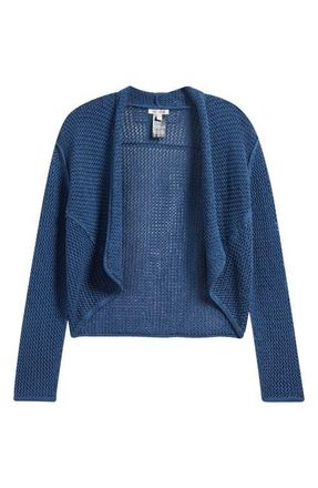 Nic+Zoe Mesh Stitch Cocoon Cardigan in Rich Indigo at Nordstrom, Size Xx-Large