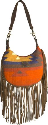 StS Ranchwear Womens Nellie Fringe Shoulder Bag In Crimson Sun