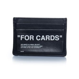 Off-white Pre-owned Mens Off-white, black leather card holder - Multicolour - One Size