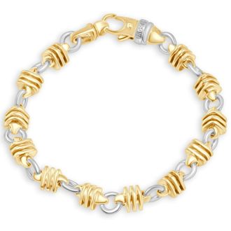 Pompeii3 Mens Link 14k Gold (58gram) or Platinum (94gram) 8-9mm Bracelet 8.75