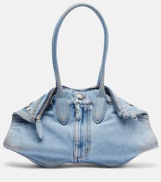 Alexander McQueen Manta Medium denim shoulder bag