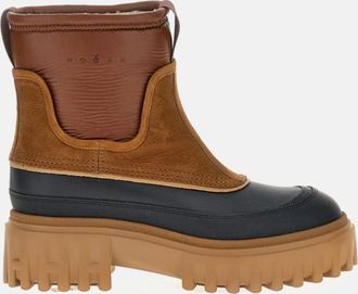 Hogan Brown Ankle Boots