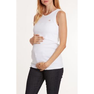 Cache Coeur Maternity and nursing tank top Carnac in White at Nordstrom, Size X-Large