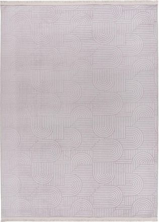 LALEE Waschbarer Design Teppich Damla 212 - Silver