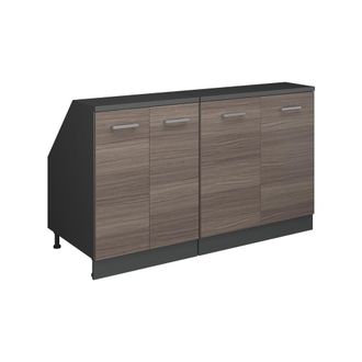 Vicco Conjunto De Armarios Para Techo Inclinado Rion, Gris Noble, 140 Cm Lote De 2 Carcasas De Armario 60 Cm De Profundidad, Vicco