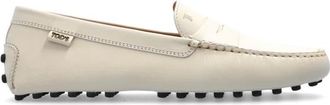 Tod's Leren loafers - Dames - Loafers - Wit - 39 1/2 EU - Leer - Schoenen