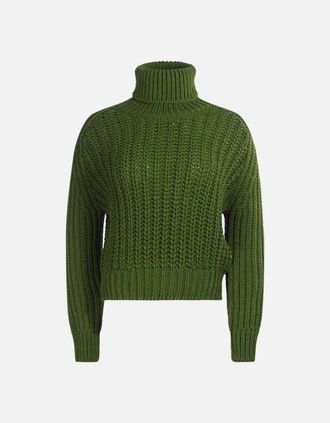 Parajumpers Womens Parajumpers Knitted Dark Green Sweater - Size: 10/8