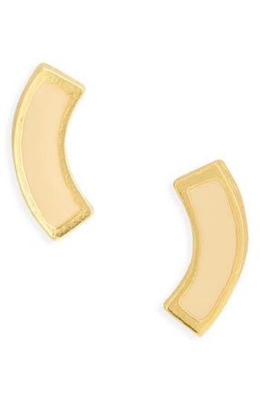 Karine Sultan Enamel Stud Earrings in Gold at Nordstrom Rack