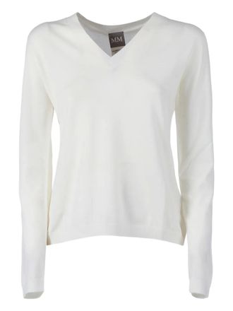 Max Mara Vezzoso v-neck top - White