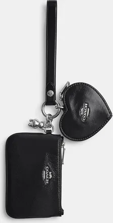 Coach Wristlet And Heart Pouch With Charm