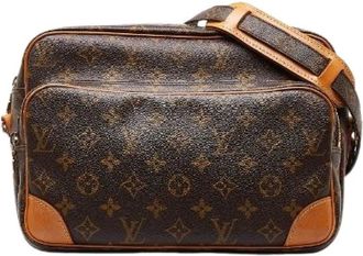 Louis Vuitton Pre-owned Cross Body Bags, female, Brown, Size: ONE SIZE Pre-owned Canvas Cross Body Bag