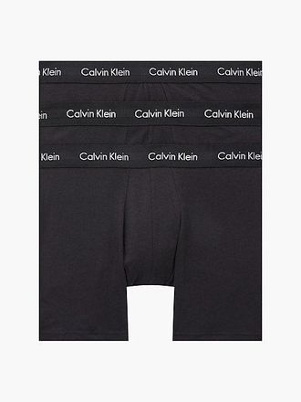Calvin Klein 3 Pack Boxer Briefs - Cotton Stretch - Calvin Klein - Black - Men - M