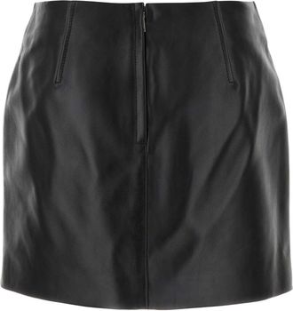 Bottega Veneta Womens Nappa Skirt Black Lamb