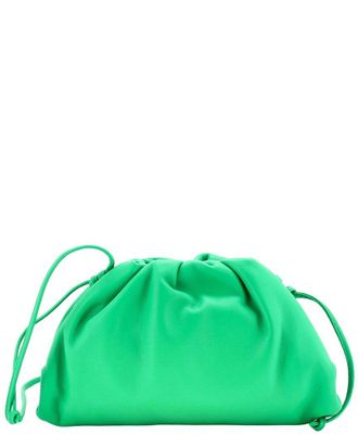Bottega Veneta Green Sheep Leather The Pouch Mini (Authentic Pre-Loved)