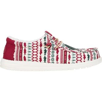 Hey Dude Womens Hey Dude Wally Merry Fishmas 4345-6WE Multicolor Casual Shoes HAWK3214