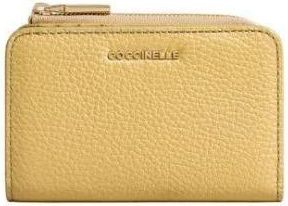 Coccinelle Metallic Soft Portemonnee - Dames - Portefeuilles - Geel - ONE Size - Katoen - Accessoires