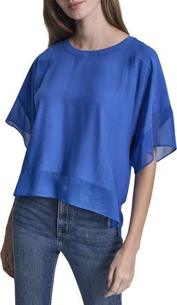 DKNY Dkny Dolman Mix Media Top