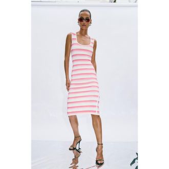 H&eacute;rve L&eacute;ger The Clea Dress in Pink Ombre at Nordstrom, Size Xx-Small