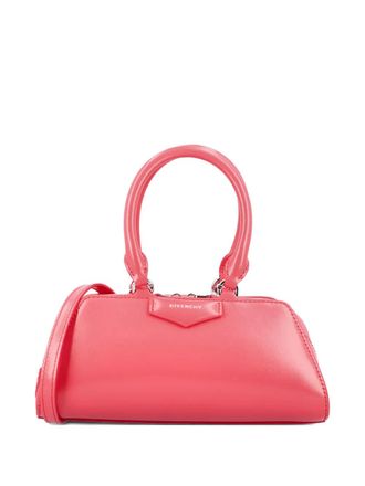 Givenchy mini Antigona East-West calf leather satchel - women - Calf Leather - One Size - Pink